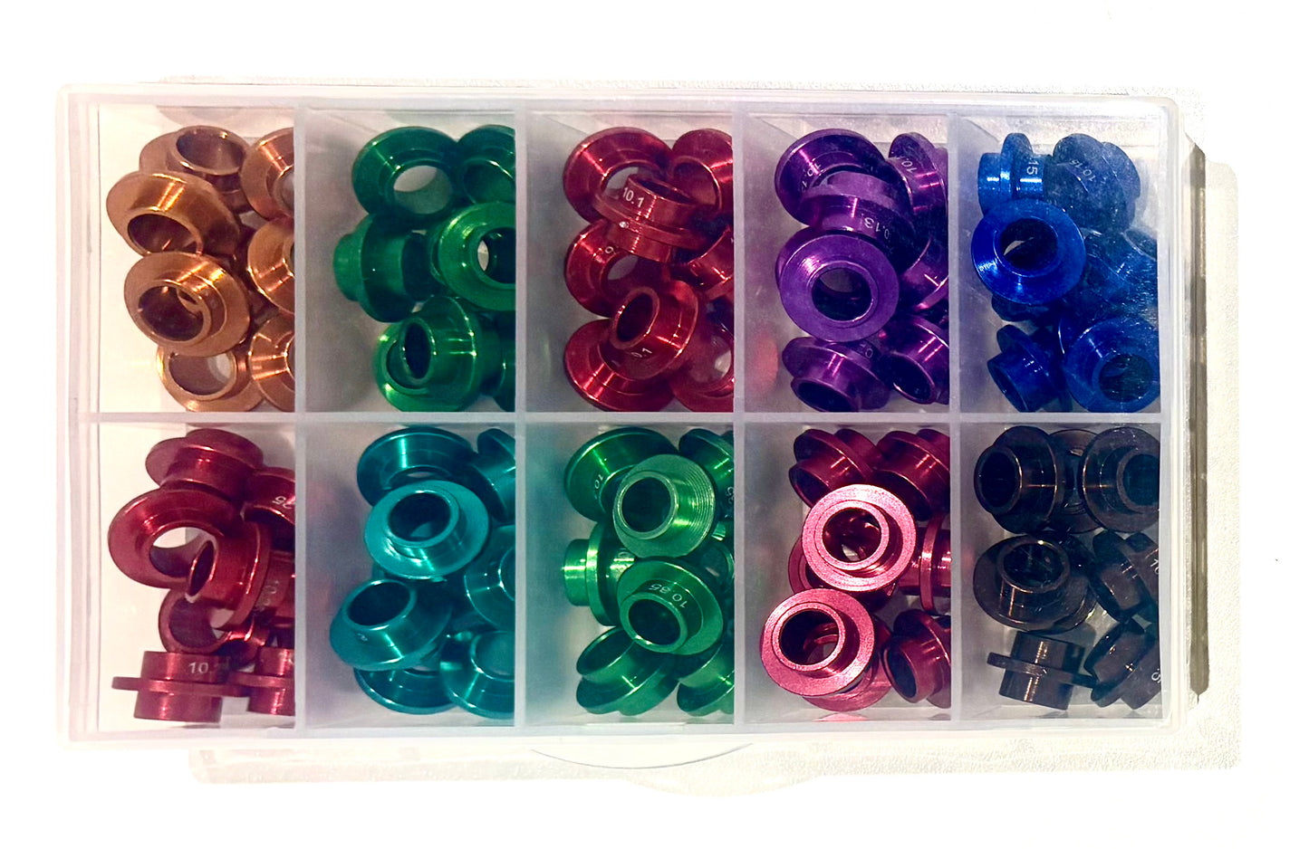 Racera Bearing Spacer Kit for Inline Wheels Various Sizes - Set of 80