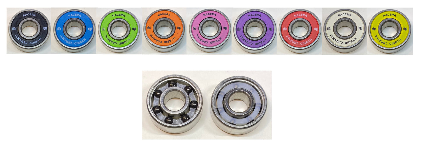 Racera Mountain Lion 7 Hybrid Ceramic Stainless Steel Skate Bearings (set of 16)